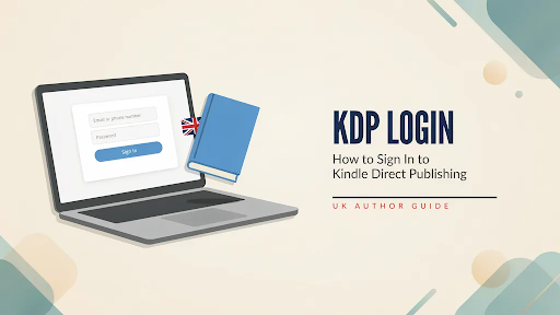 A laptop with a sign-in screen displayed on it and a book near the screen.
